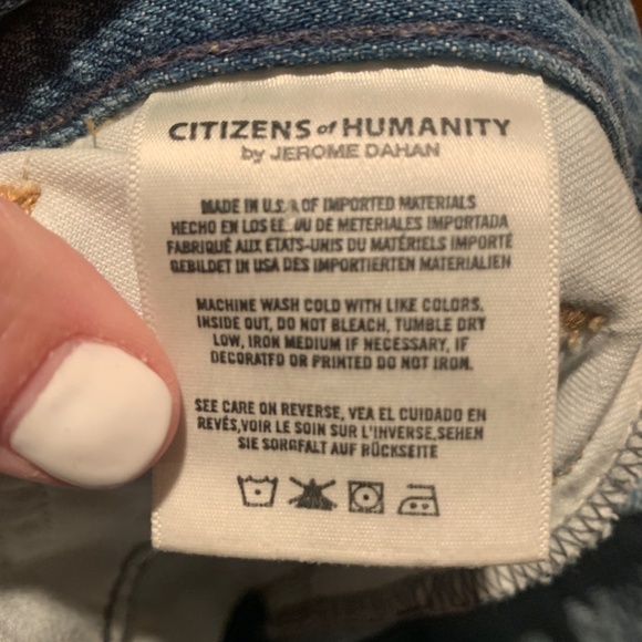 Citizens of Humanity Premium Vintage Liya High Rise Classic Fit Crop Size 24 - Picture 7 of 8